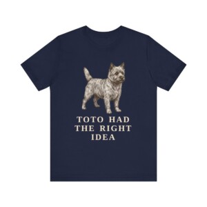 Cairn Terrier Humor Shirt, Vintage Dog Sketch Tee, Dog Humor Gift