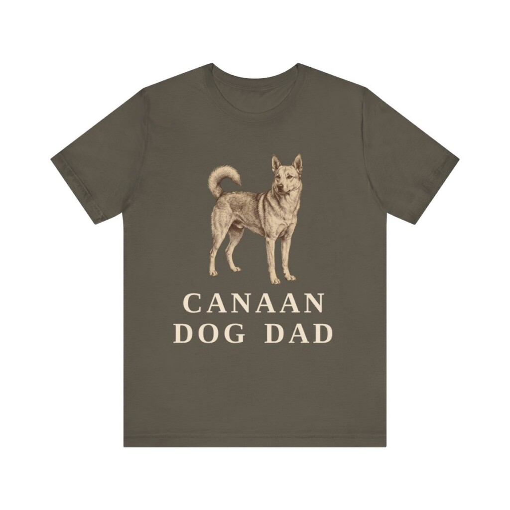Canaan Dog Dad Shirt, Vintage Dog Sketch Tee, Dog Dad Gift Canaan Dog Dad Shirt, Vintage Dog Sketch Tee, Dog Dad Gift