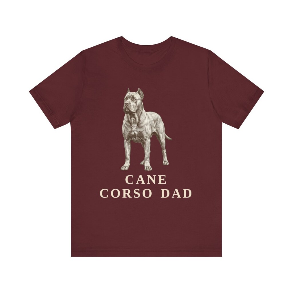 Cane Corso Dad Shirt, Vintage Dog Sketch Tee, Dog Dad Gift