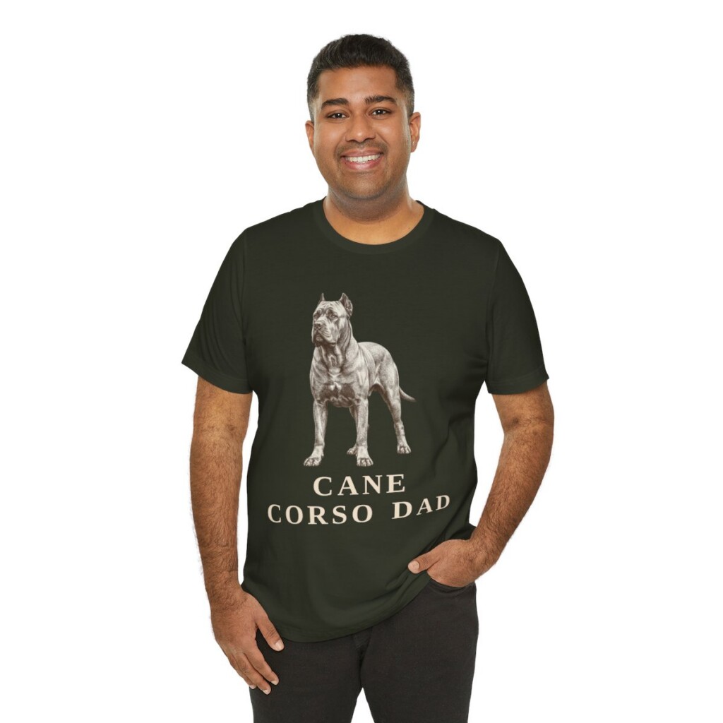 Cane Corso Dad Shirt, Vintage Dog Sketch Tee, Dog Dad Gift