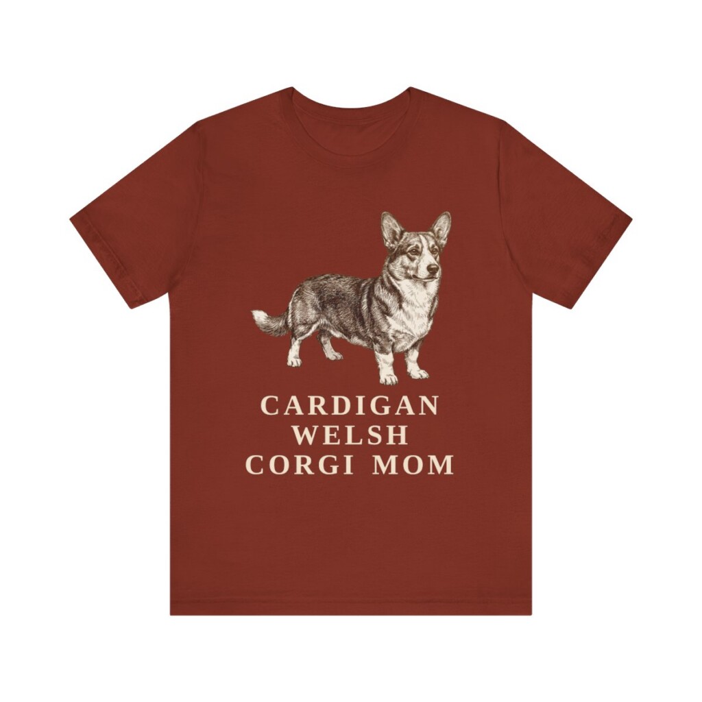 Cardigan Welsh Corgi Mom Shirt, Vintage Dog Sketch Tee, Dog Mom Gift