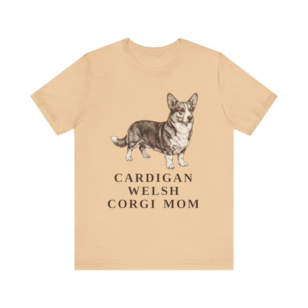 Cardigan Welsh Corgi Mom Shirt, Vintage Dog Sketch Tee, Dog Mom Gift