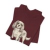 Cavalier King Charles Spaniel Dad Shirt, Vintage Dog Sketch Tee, Dog Dad Gift