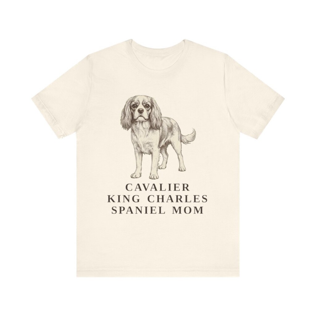 Cavalier King Charles Spaniel Mom Shirt, Vintage Dog Sketch Tee, Dog Mom Gift Cavalier King Charles Spaniel Mom Shirt, Vintage Dog Sketch Tee, Dog Mom Gift