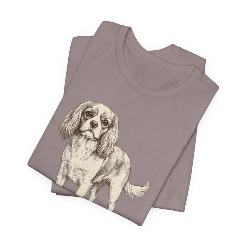 Cavalier King Charles Spaniel Mom Shirt, Vintage Dog Sketch Tee, Dog Mom Gift Cavalier King Charles Spaniel Mom Shirt, Vintage Dog Sketch Tee, Dog Mom Gift