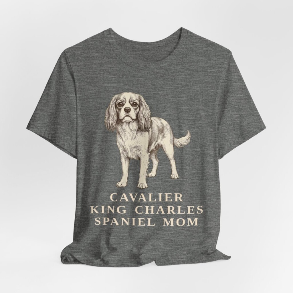 Cavalier King Charles Spaniel Mom Shirt, Vintage Dog Sketch Tee, Dog Mom Gift Cavalier King Charles Spaniel Mom Shirt, Vintage Dog Sketch Tee, Dog Mom Gift