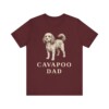 Cavapoo Dad Shirt, Vintage Dog Sketch Tee, Dog Dad Gift