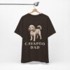 Cavapoo Dad Shirt, Vintage Dog Sketch Tee, Dog Dad Gift