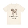Cavapoo Dad Shirt, Vintage Dog Sketch Tee, Dog Dad Gift