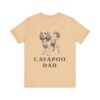 Cavapoo Dad Shirt, Vintage Dog Sketch Tee, Dog Dad Gift