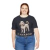 Cavapoo Mom Shirt, Vintage Dog Sketch Tee, Dog Mom Gift