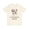 Cavapoo Mom Shirt, Vintage Dog Sketch Tee, Dog Mom Gift
