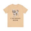 Cavapoo Mom Shirt, Vintage Dog Sketch Tee, Dog Mom Gift