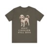 Cavapoo Humor Shirt, Vintage Dog Sketch Tee, Dog Humor Gift