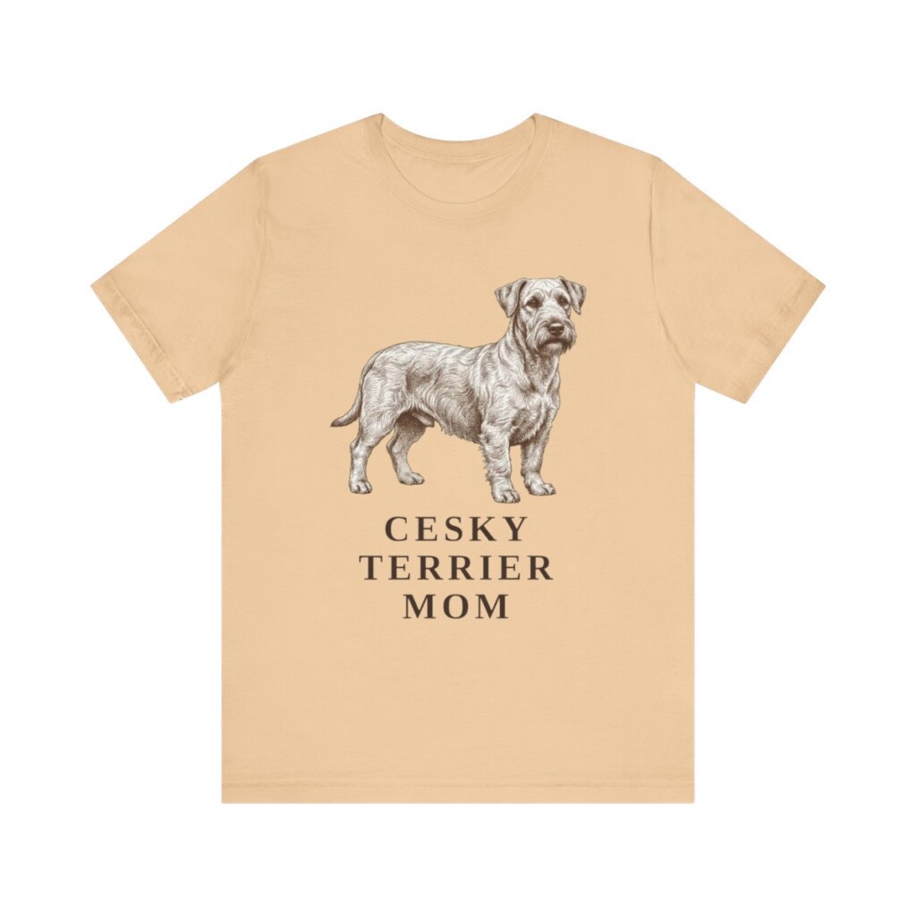 Cesky Terrier Mom Shirt, Vintage Dog Sketch Tee, Dog Mom Gift Cesky Terrier Mom Shirt, Vintage Dog Sketch Tee, Dog Mom Gift