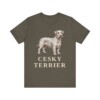 Cesky Terrier Lover Shirt, Vintage Dog Sketch Tee, Dog Lover Gift