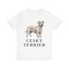 Cesky Terrier Lover Shirt, Vintage Dog Sketch Tee, Dog Lover Gift