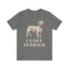 Cesky Terrier Lover Shirt, Vintage Dog Sketch Tee, Dog Lover Gift