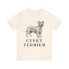 Cesky Terrier Lover Shirt, Vintage Dog Sketch Tee, Dog Lover Gift
