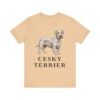 Cesky Terrier Lover Shirt, Vintage Dog Sketch Tee, Dog Lover Gift