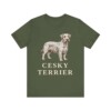 Cesky Terrier Lover Shirt, Vintage Dog Sketch Tee, Dog Lover Gift