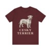 Cesky Terrier Lover Shirt, Vintage Dog Sketch Tee, Dog Lover Gift