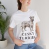 Cesky Terrier Lover Shirt, Vintage Dog Sketch Tee, Dog Lover Gift