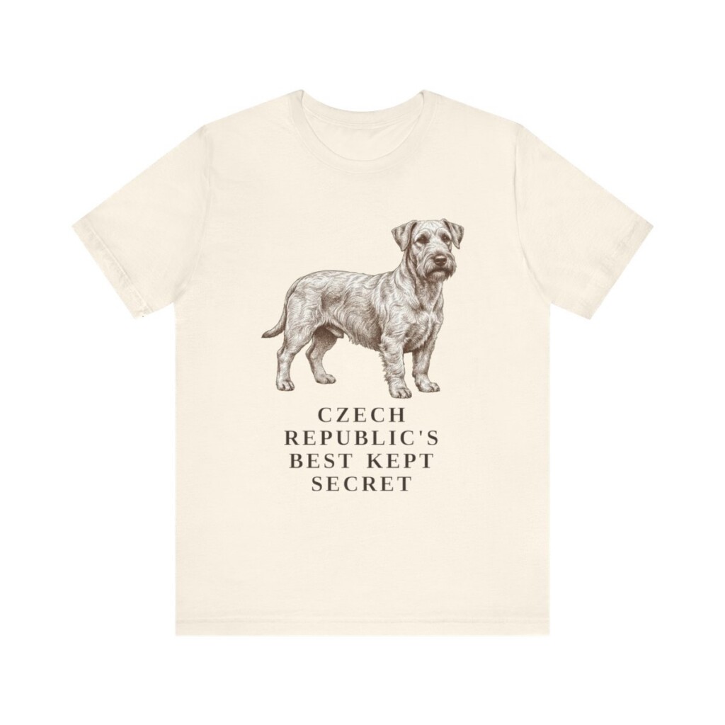 Cesky Terrier Humor Shirt, Vintage Dog Sketch Tee, Dog Humor Gift