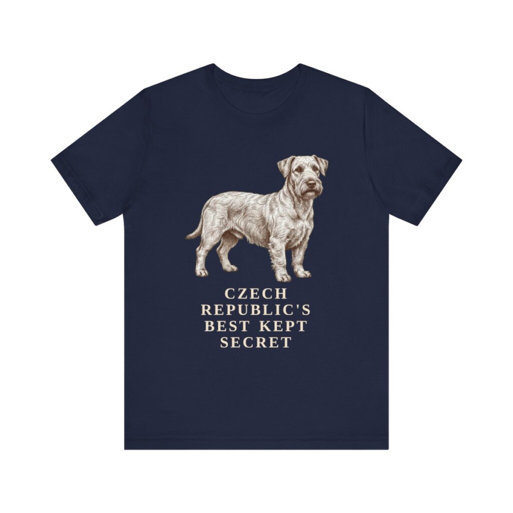 Cesky Terrier Humor Shirt, Vintage Dog Sketch Tee, Dog Humor Gift
