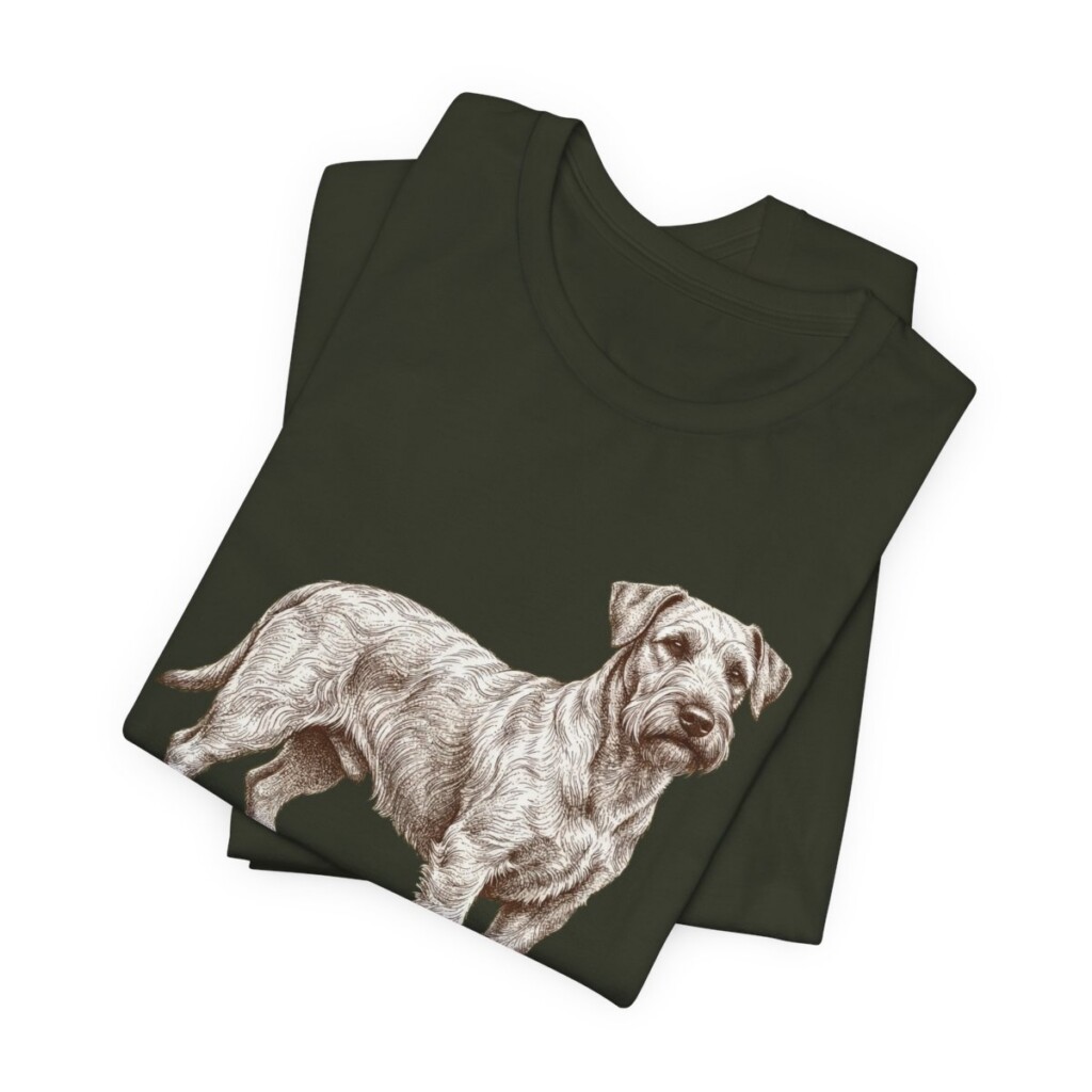Cesky Terrier Humor Shirt, Vintage Dog Sketch Tee, Dog Humor Gift