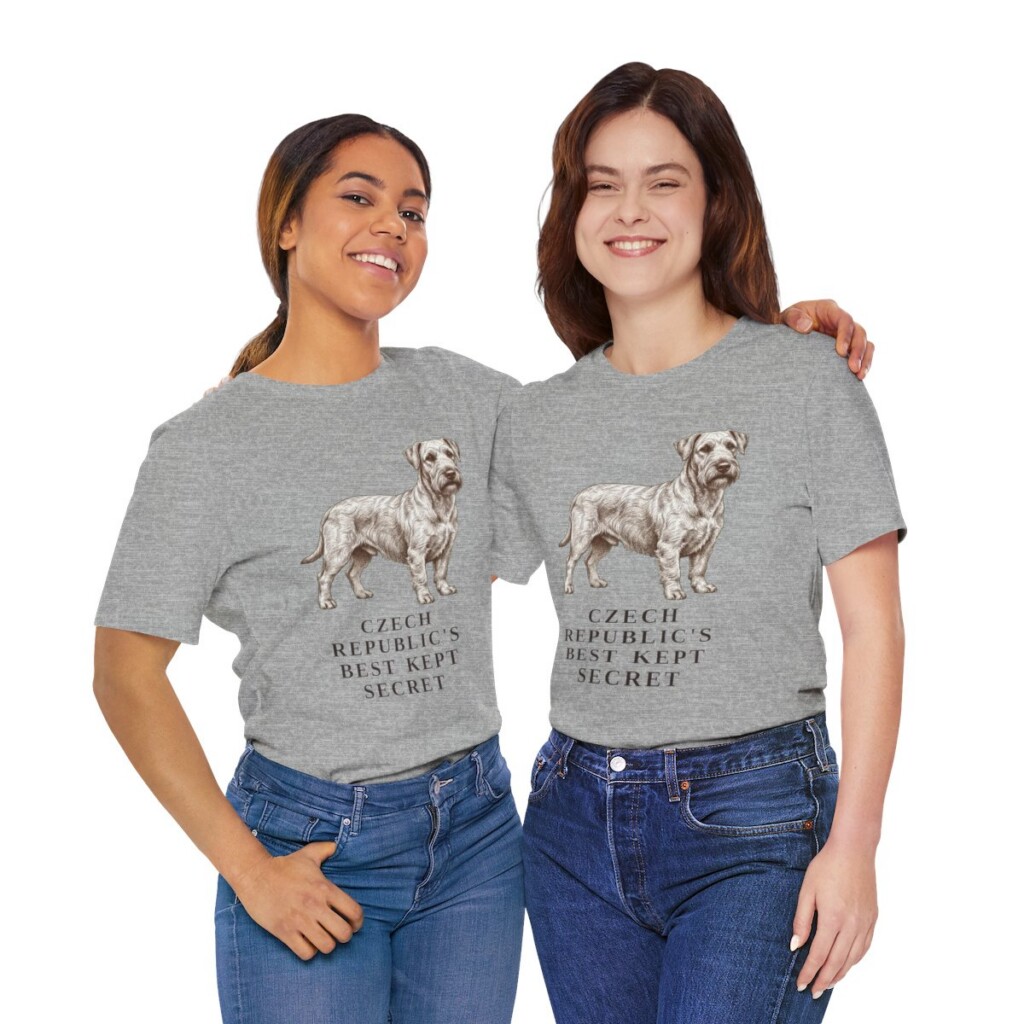 Cesky Terrier Humor Shirt, Vintage Dog Sketch Tee, Dog Humor Gift