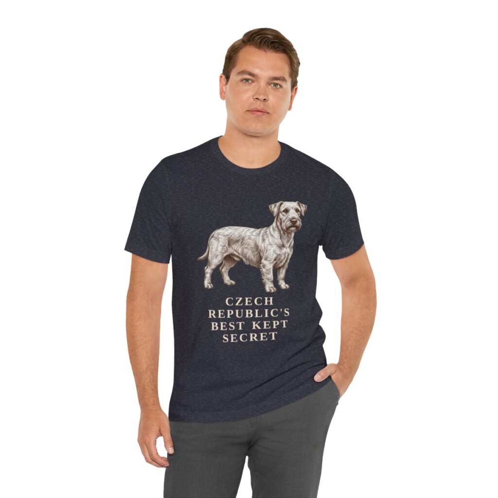 Cesky Terrier Humor Shirt, Vintage Dog Sketch Tee, Dog Humor Gift