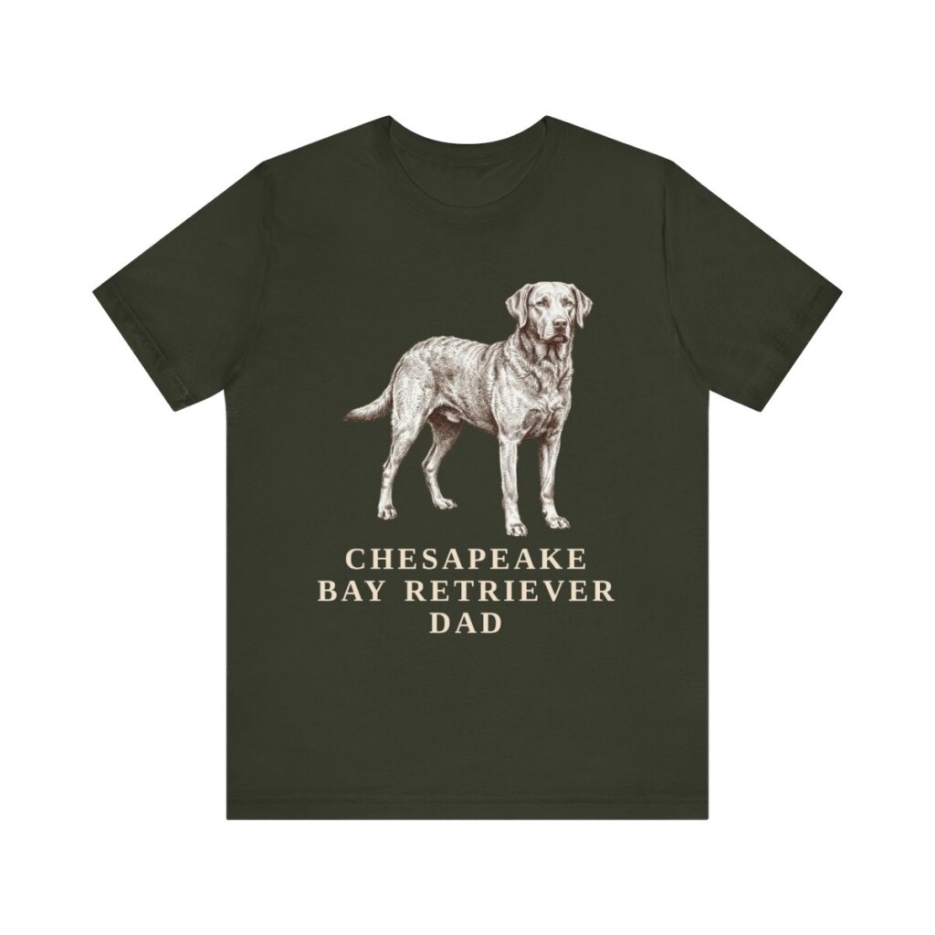 Chesapeake Bay Retriever Dad Shirt, Vintage Dog Sketch Tee, Dog Dad Gift