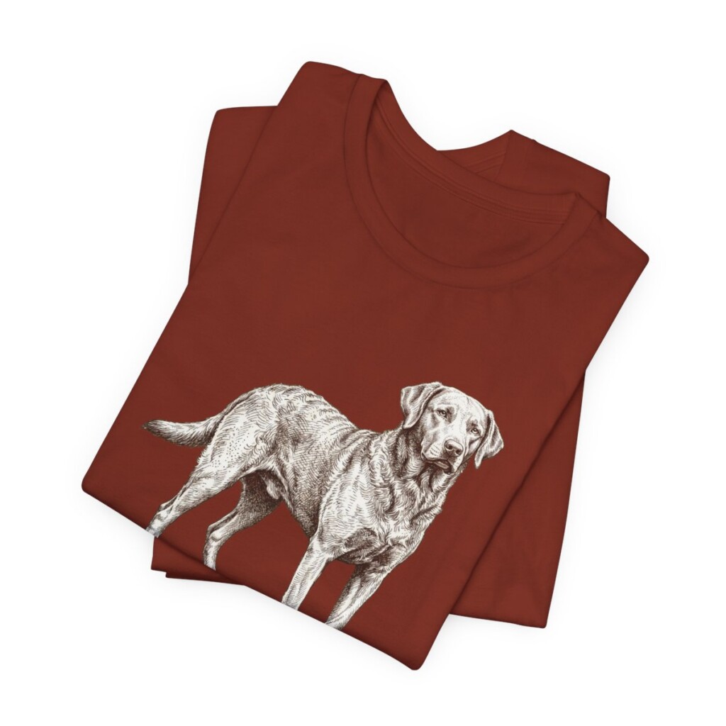 Chesapeake Bay Retriever Lover Shirt, Vintage Dog Sketch Tee, Dog Lover Gift