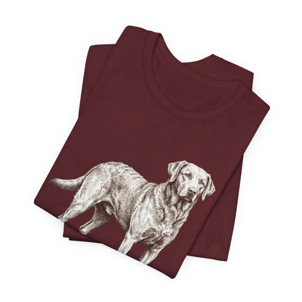 Chesapeake Bay Retriever Humor Shirt, Vintage Dog Sketch Tee, Dog Humor Gift