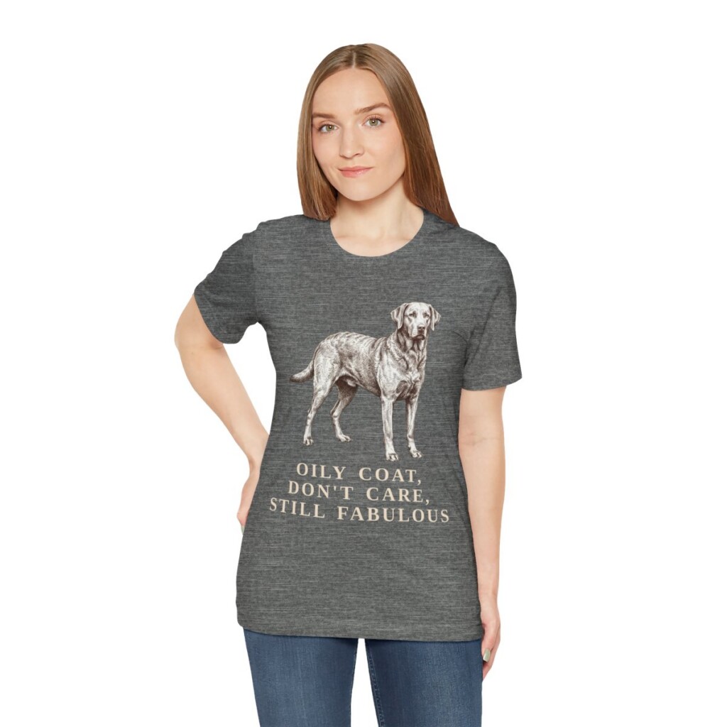 Chesapeake Bay Retriever Humor Shirt, Vintage Dog Sketch Tee, Dog Humor Gift