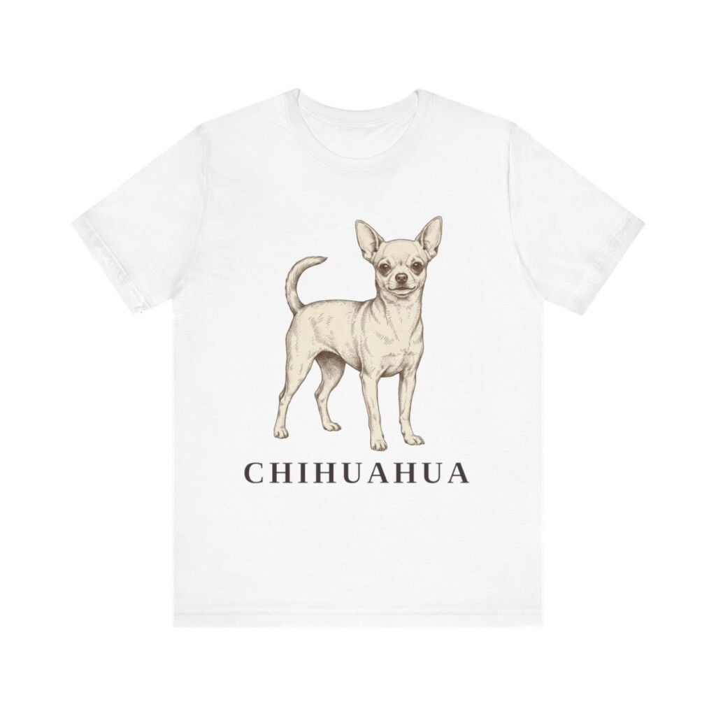 Chihuahua Lover Shirt, Vintage Dog Sketch Tee, Dog Lover Gift