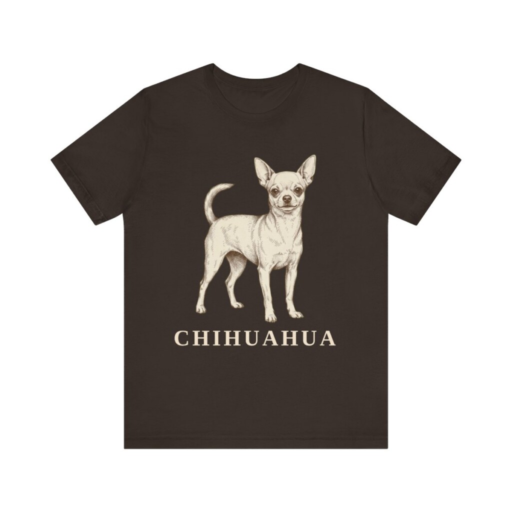 Chihuahua Lover Shirt, Vintage Dog Sketch Tee, Dog Lover Gift