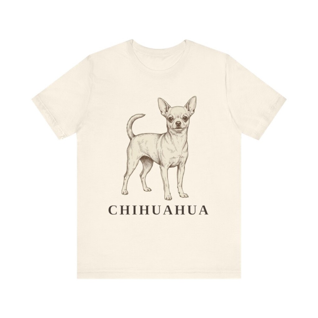 Chihuahua Lover Shirt, Vintage Dog Sketch Tee, Dog Lover Gift