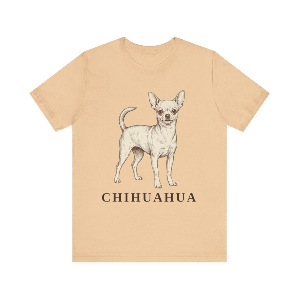 Chihuahua Lover Shirt, Vintage Dog Sketch Tee, Dog Lover Gift