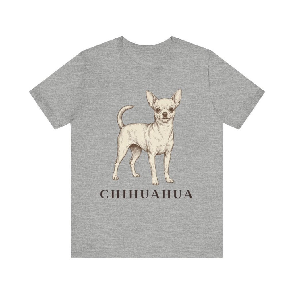Chihuahua Lover Shirt, Vintage Dog Sketch Tee, Dog Lover Gift