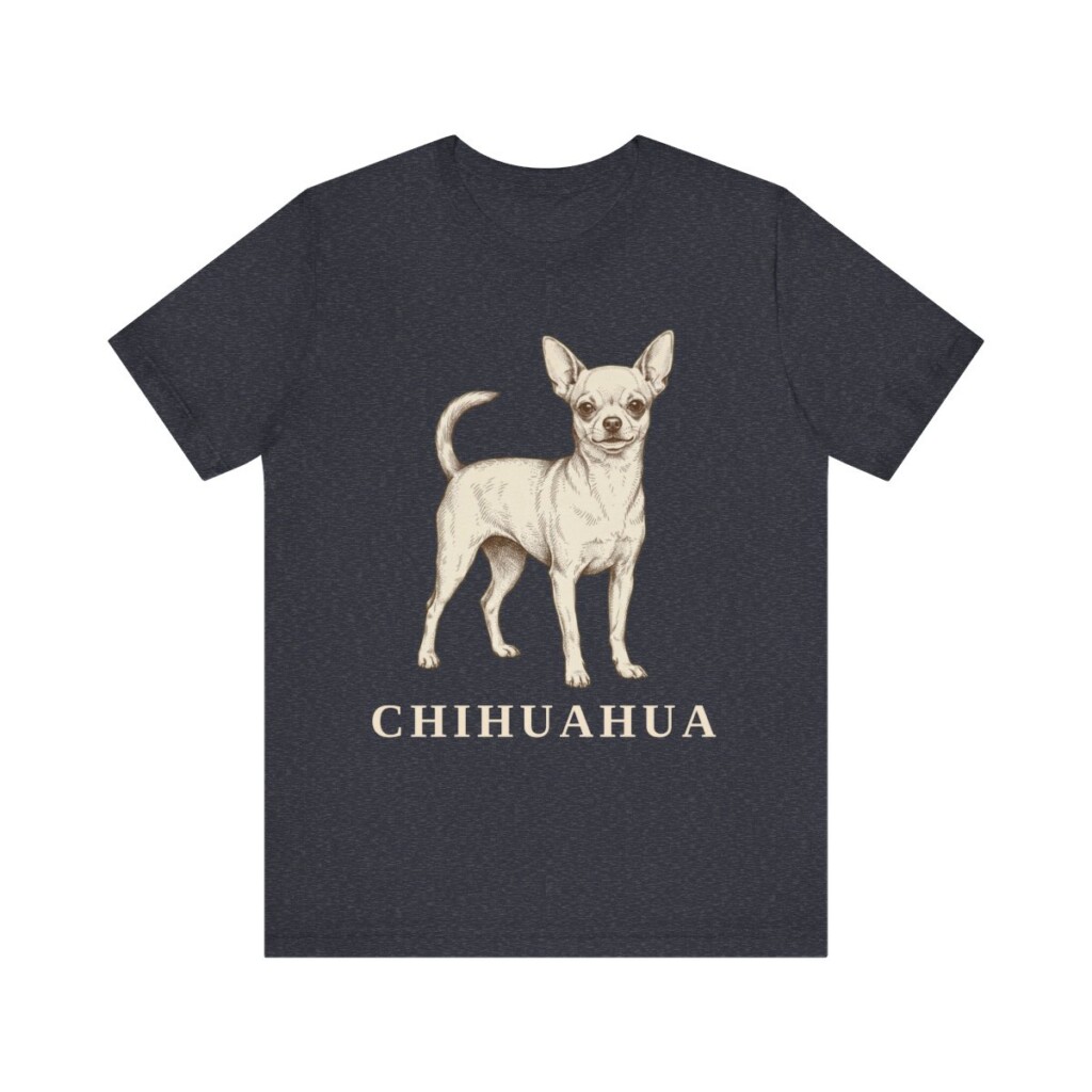Chihuahua Lover Shirt, Vintage Dog Sketch Tee, Dog Lover Gift
