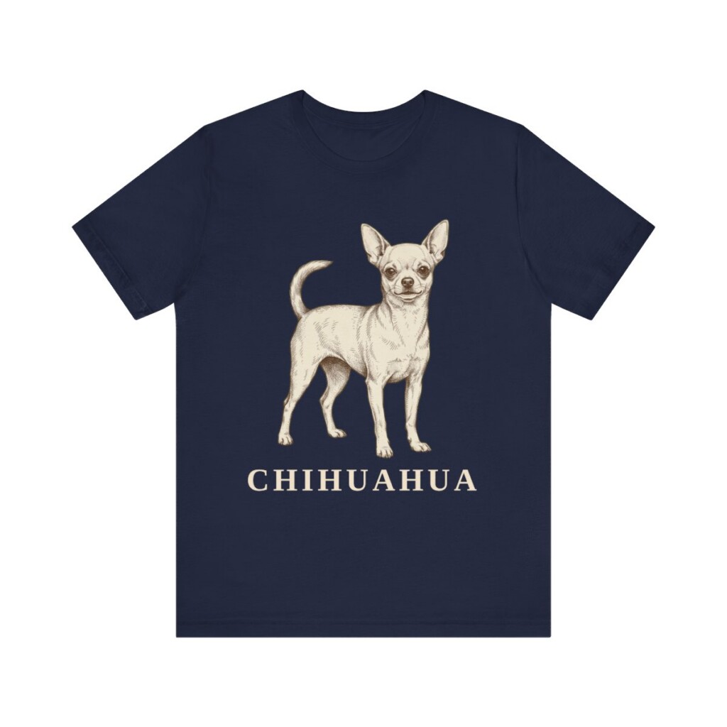 Chihuahua Lover Shirt, Vintage Dog Sketch Tee, Dog Lover Gift