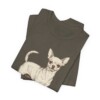 Chihuahua Lover Shirt, Vintage Dog Sketch Tee, Dog Lover Gift