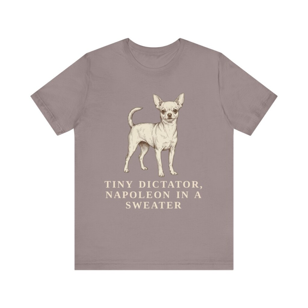 Chihuahua Humor Shirt, Vintage Dog Sketch Tee, Dog Humor Gift