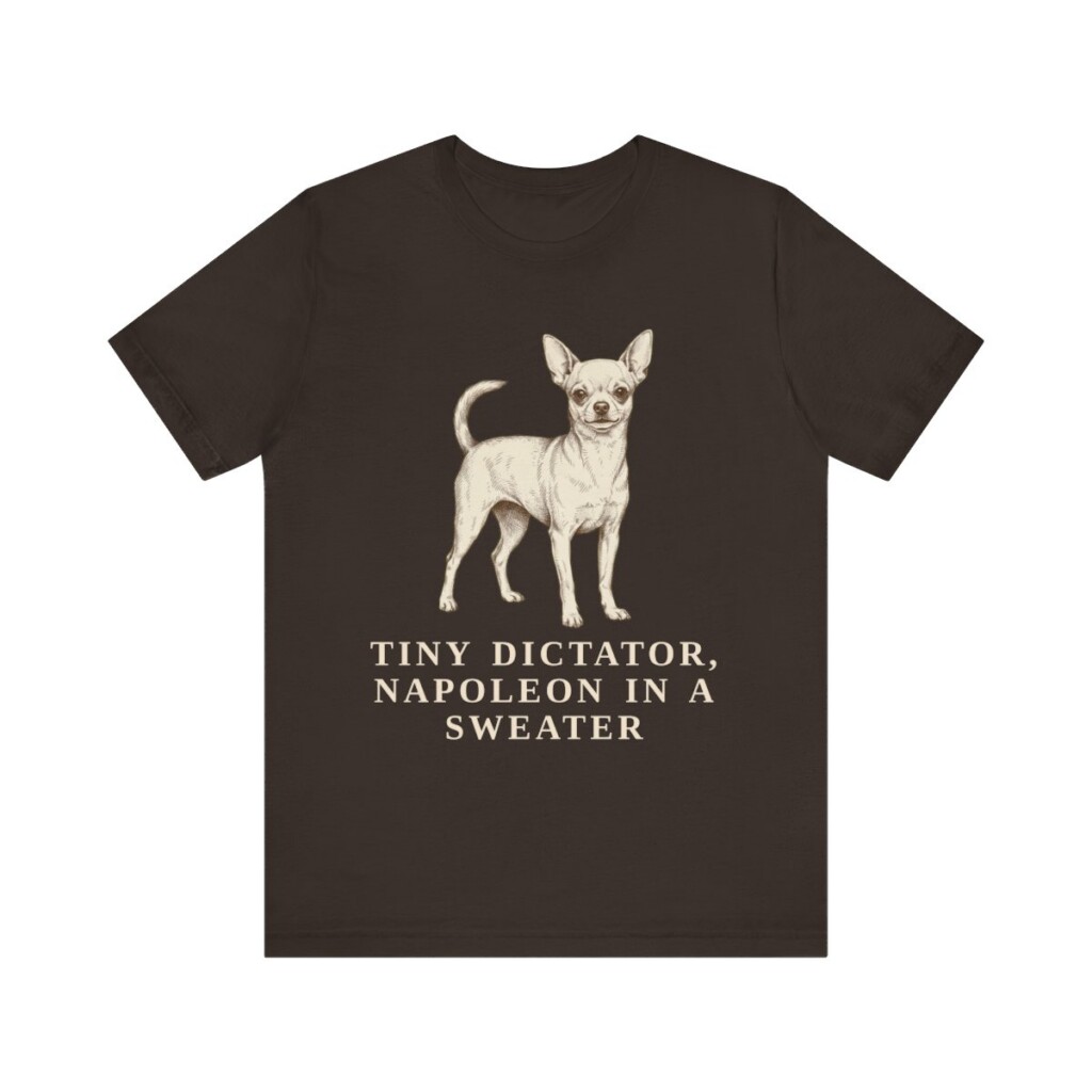 Chihuahua Humor Shirt, Vintage Dog Sketch Tee, Dog Humor Gift