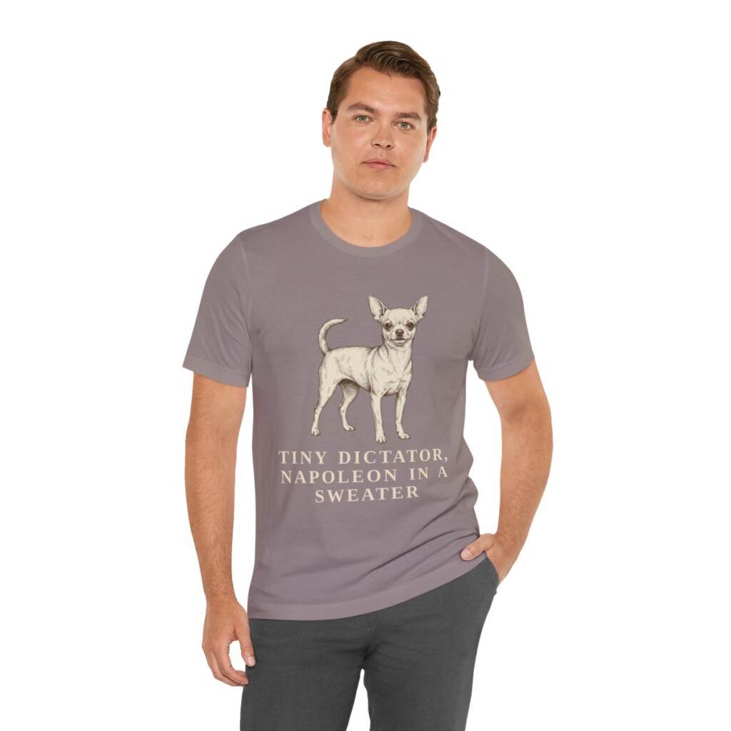 Chihuahua Humor Shirt, Vintage Dog Sketch Tee, Dog Humor Gift