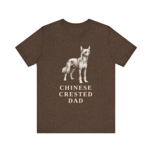 Chinese Crested Dad Shirt, Vintage Dog Sketch Tee, Dog Dad Gift Chinese Crested Dad Shirt, Vintage Dog Sketch Tee, Dog Dad Gift