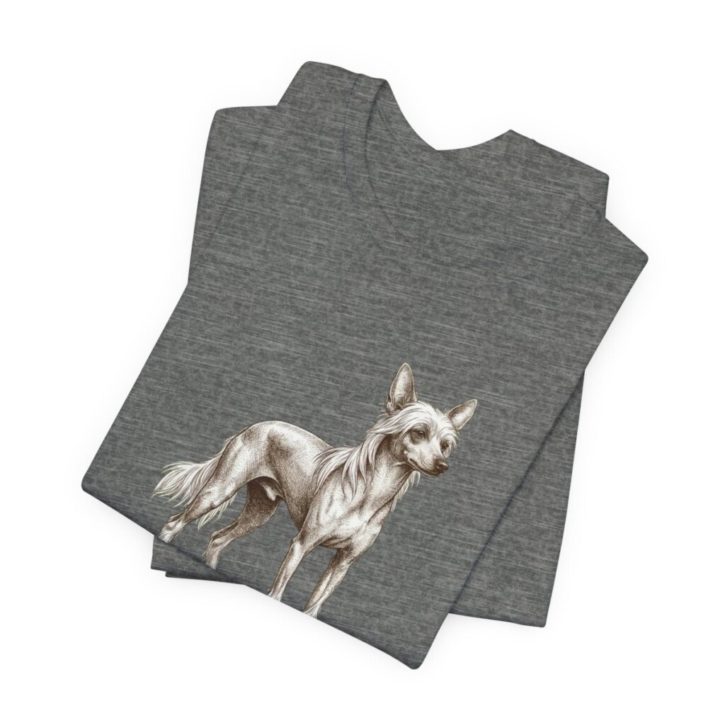 Chinese Crested Dad Shirt, Vintage Dog Sketch Tee, Dog Dad Gift Chinese Crested Dad Shirt, Vintage Dog Sketch Tee, Dog Dad Gift