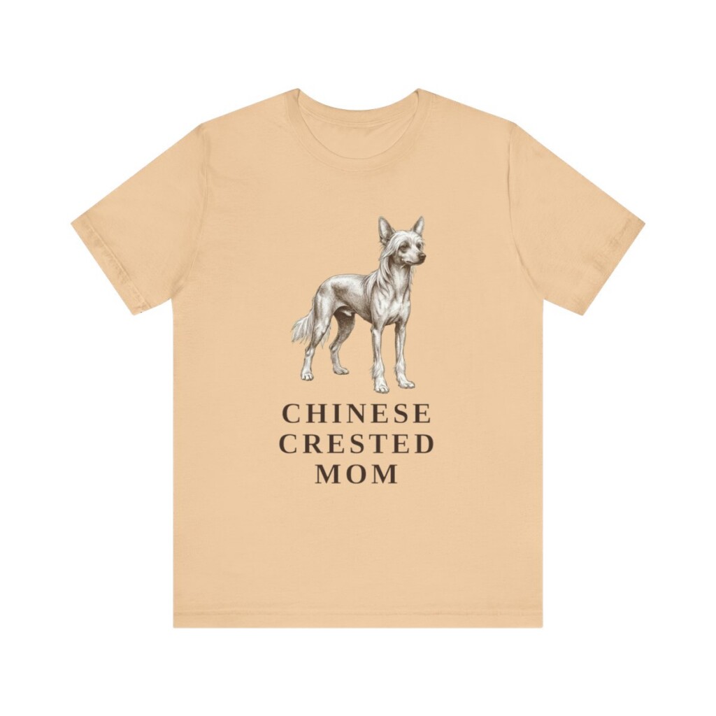Chinese Crested Mom Shirt, Vintage Dog Sketch Tee, Dog Mom Gift Chinese Crested Mom Shirt, Vintage Dog Sketch Tee, Dog Mom Gift